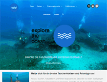 Tablet Screenshot of explore-the-ocean.com